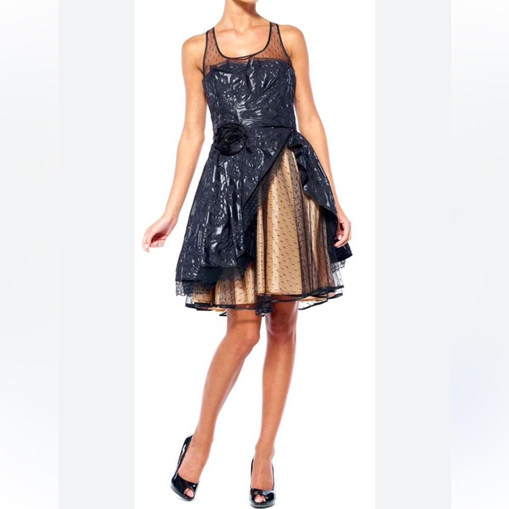Red Valentino Garavani Lace Mini Pleated Tulle Dress Size 48 Women’s XL